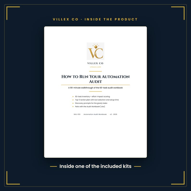 Automation Starter Bundle: Make.com Onboarding Blueprint, Invoice Reminders Blueprint, and Audit Workbook imagen 3