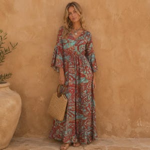 etsy boho maxi dress Boho maxi dress, Tie dye maxi dress, Smocked maxi dress, Beach dress, Dress for vacation, Dress for honeymoon, Beach dress, Coco de Chom