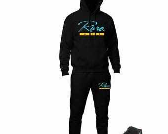 Completo felpa e pantaloni da jogging Rare Air, tuta coordinata Gamma Blue 11s
