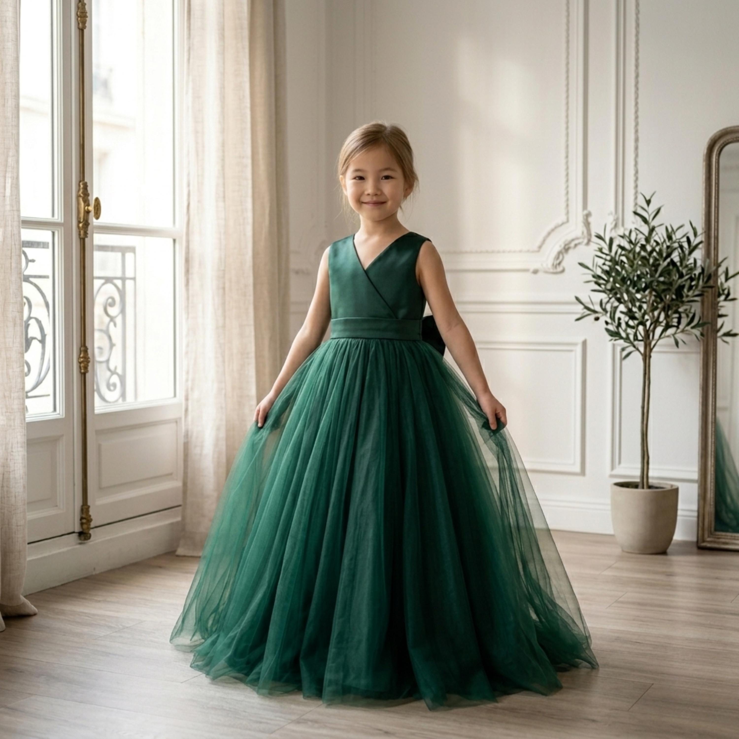 Toddler Emerald Flower Girl Dresses