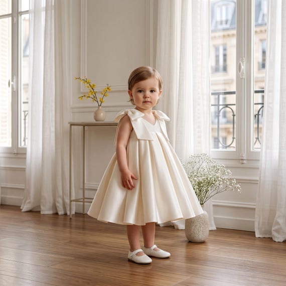 cream toddler dress Girl Butterfly Birthday Party Bowknot Stain Tulle Tutu Dress Infant Princess Photoshoot Wedding Flower Girl Dresses Champagne 9-12 Months: Clothing, Shoes & Jewelry Dresses are a Linen and Viscose blend. LWNYDPLSD Cream Dress Maxi Dress