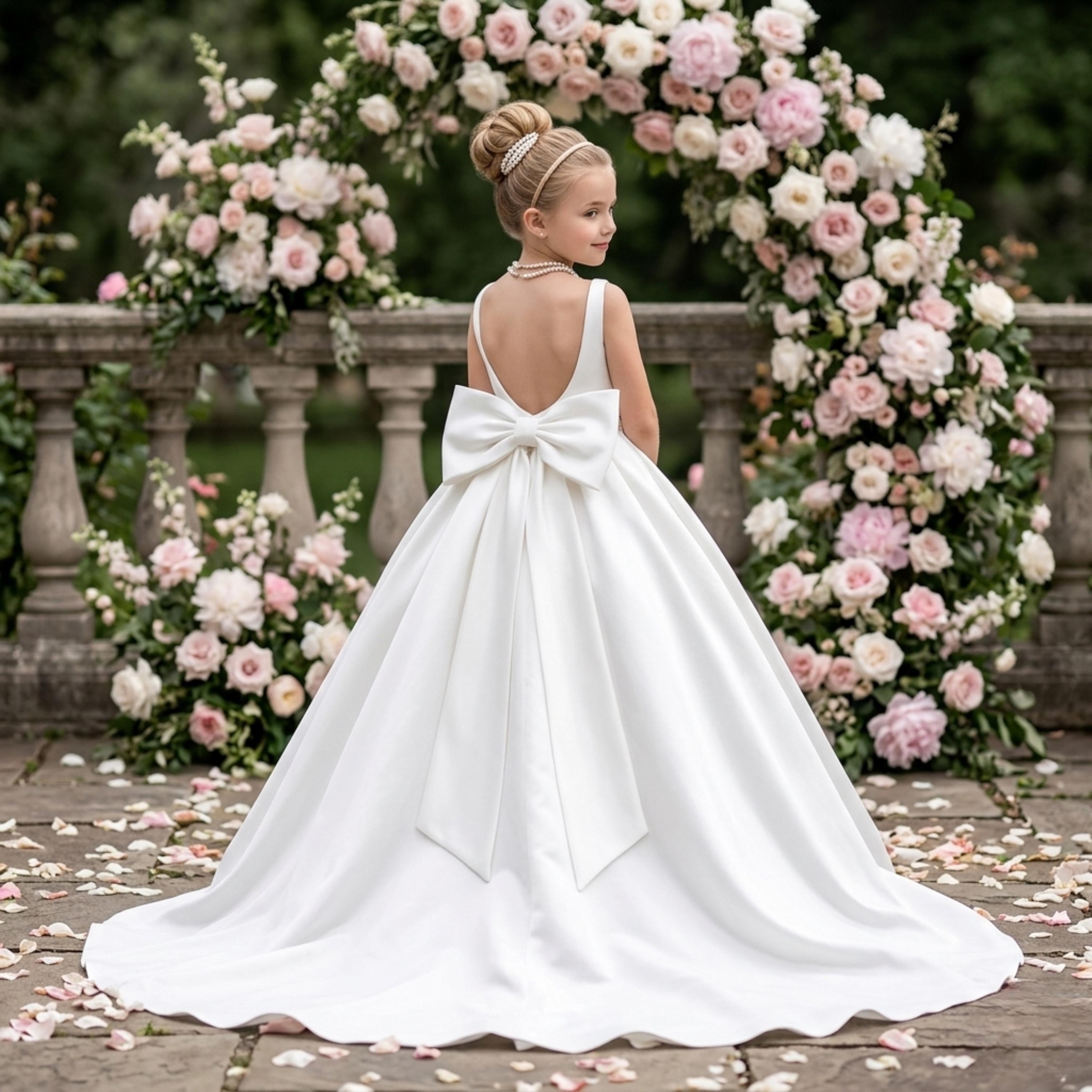 white childrens bridesmaid dresses uk Bridesmaid Junior White Dress
