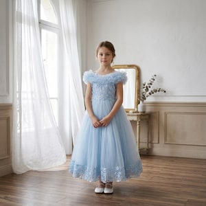 Blush Flower Girl Dress Size 16 - Etsy