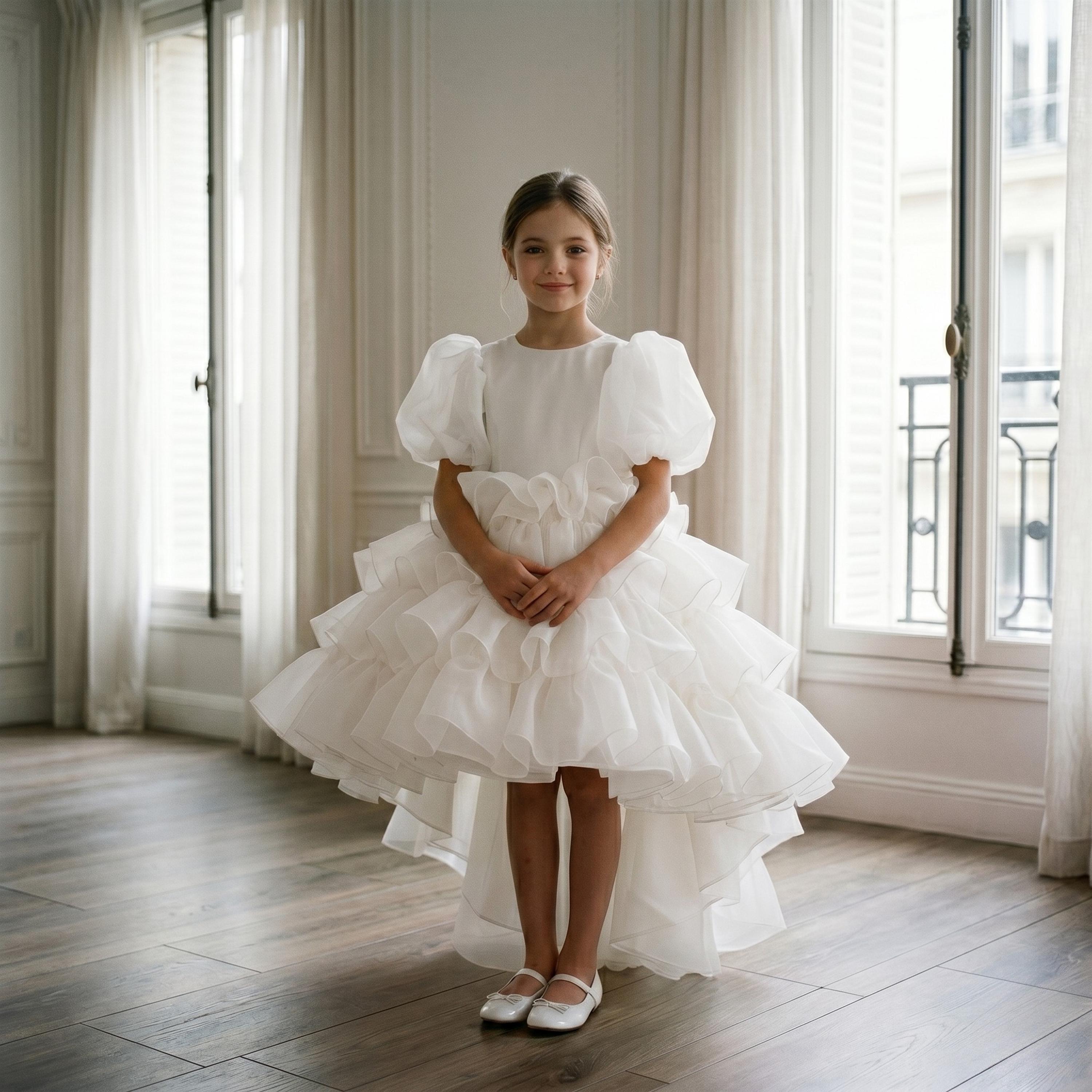 Ivory Ruffle Dress - Etsy