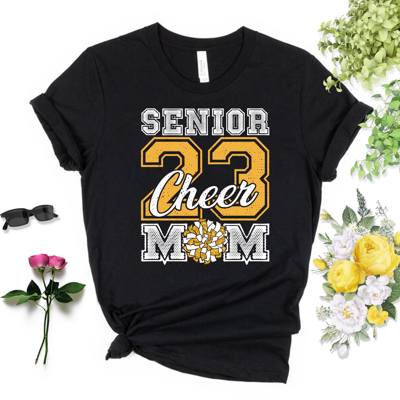 Senior Cheer Mom 2023 Cheerleader Parent Class of 2023 Tshirt Etsy