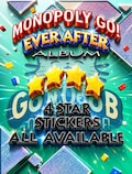 MONOPOLY GO 4 Star Stickers All Available Ever After Album product logo
