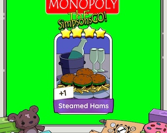 Pegatinas de MONOPOLY GO con jamones al vapor. Nuevo álbum de 4 estrellas. Todo disponible.