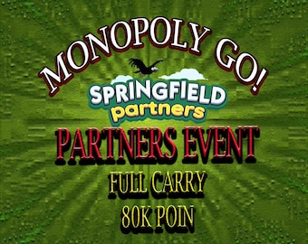 Evento de Monopoly Go Springfield Partners: ¡80.000 puntos!