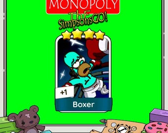 Pegatinas de Boxer MONOPOLY GO Nuevo Álbum 4 Estrellas Todas Disponibles
