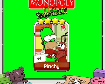Pegatinas Pinchy MONOPOLY GO Nuevo álbum 4 estrellas Todas disponibles