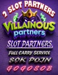 2 slot Monopoly Go VILLAINOUS PARTNERS Event full carry 80k poin product logo