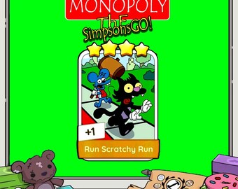 Corre Scratchy Corre MONOPOLY GO Pegatinas Nuevo Álbum 4 Estrellas Todo Disponible