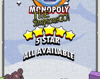 Pegatinas de MONOPOLY GO Nuevo álbum 5 estrellas Todas disponibles