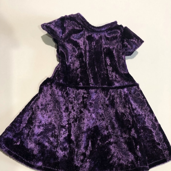 18" Doll Purple Crush Velvet Dress