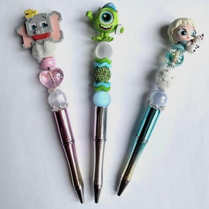 Handmade Beaded Character Pen -  Gift | Unique Stationery