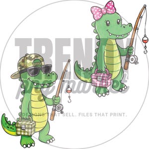Fishing Gator - Etsy