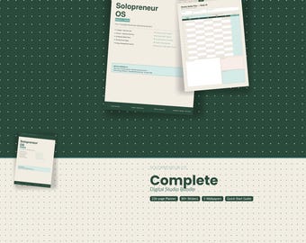Solopreneur OS Digital Planner Bundle: Business Operating System (Digital Download)