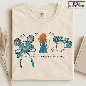 Coquette Bow Disney Brave Princess Merida PNG, Disney Girl Trip Png, Princess Birthday Girl, Queen Elinor Princess Mom Family Vacation