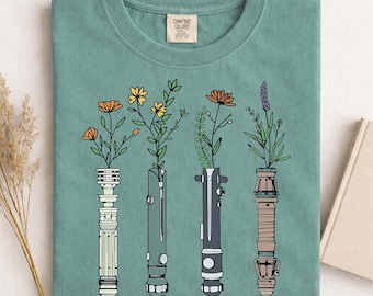 Floral Lightsaber Star Wars PNG, Disney Women's Star Wars Png, Flowers Lightsaber Png, Darth Vader Galaxy's Edge Trip, Disney World