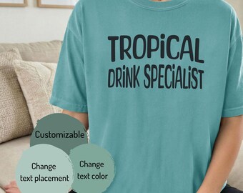 Tropical Drink Specialist T-shirt | Tropical Cocktail Quote Tee, Drinking Vacation, Summer Drink