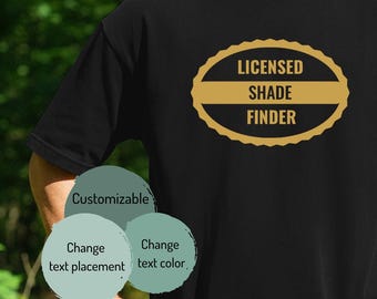 Licensed Shade Finder T-shirt | Summer Shirt, Retro Badge Design