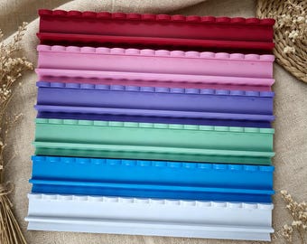 Gepersonaliseerde mahjongrekken set van 4 | Op maat gegraveerde houten tegelhouders | 20" mahjongcadeau voor haar | Moederdag bordspelcadeau