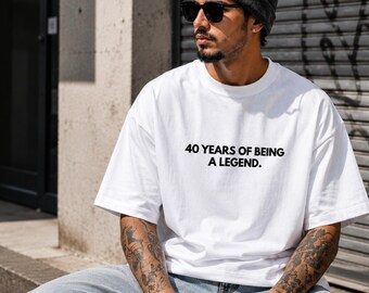 Geschenk zum 40 Geburtstag Shirt, Geburtstagsgeschenk 40 Jahre, Geschenk Freund T-Shirt, Geschenke für Männer, Jahrgang 1986, Geschenke 40
