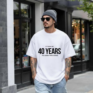 40 Geburtstag Shirt – 1986 Vintage Shirt Geschenk – 40 Jahre Hoodie für Männer / Herren T-Shirt / Runder Geburtstag / Lustiger Spruch Shirt image 4