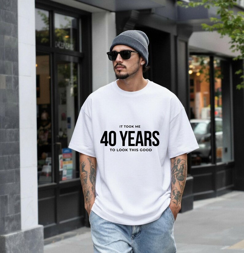 40 Geburtstag Shirt – 1986 Vintage Shirt Geschenk – 40 Jahre Hoodie für Männer / Herren T-Shirt / Runder Geburtstag / Lustiger Spruch Shirt image 4