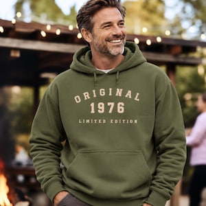 50. Geburtstag Hoodie Männer, Original 1976 Limited Edition, Geschenk für Männer zum 50. Geburtstag,  50 Jahre Kapuzenpullover, Hoodie 1976