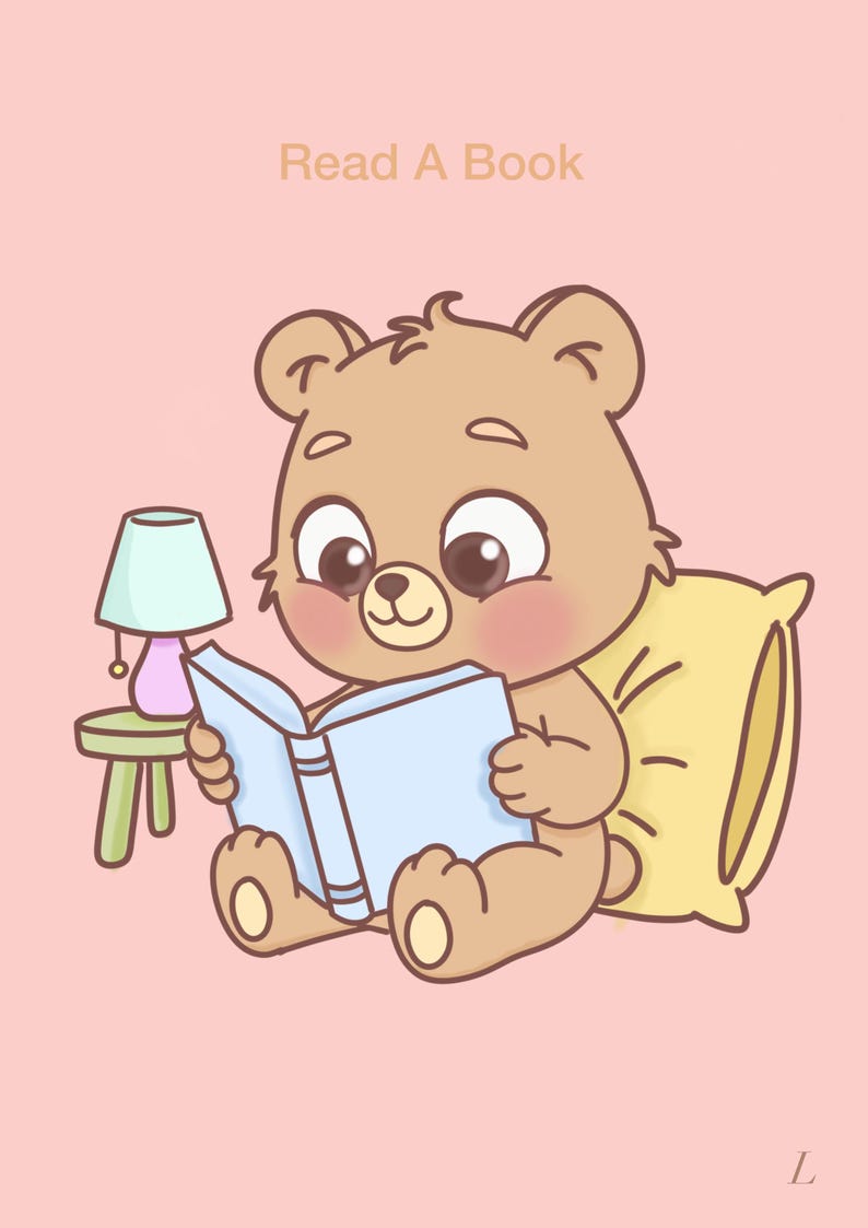 Read A Book Routine Visual Read a Book Routine Chart | Toddler Visual Schedule (digital Download ...