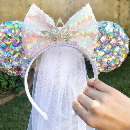 Core Memory Birthday Mouse Ears Headband Sequin Rhinestone - Etsy