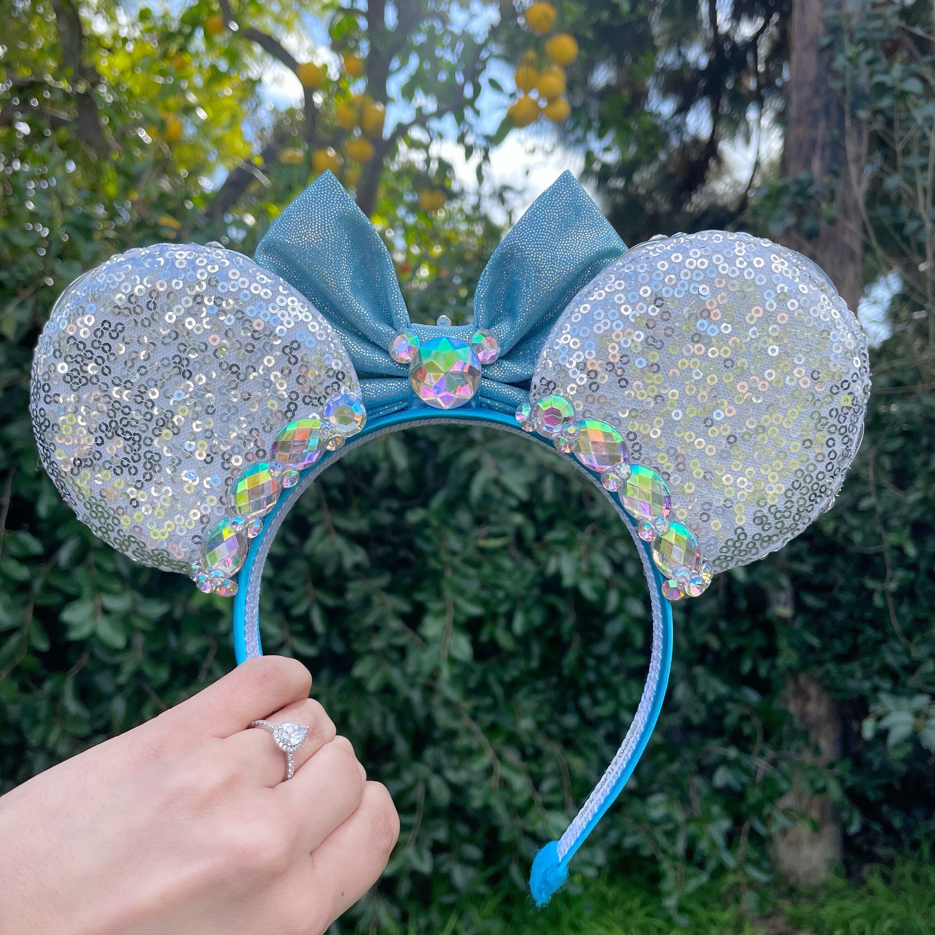 Cinderella Glass Slipper Inspired Crystal Princess Mouse 