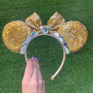 50th Anniversary of Walt Disney World Gold Iridescent Crystal - Etsy