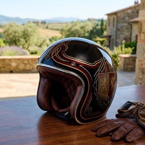 custom design motorcycle helmets australia Motorcycle Helmet Painting Retro