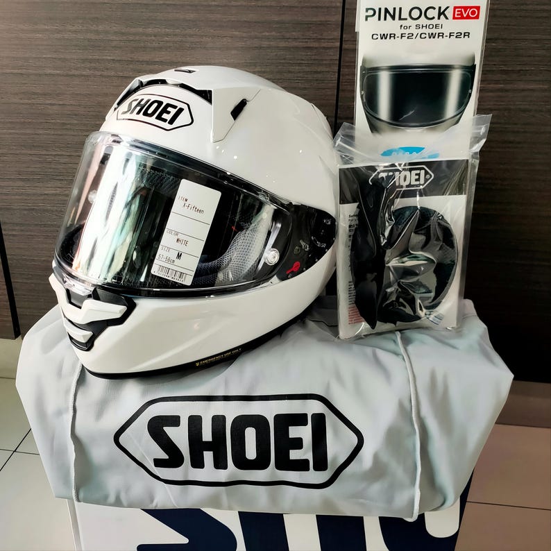 Original 100% authentic Shoei X-Fifteen (X-15) helmet in factory base color before custom airbrushing. Showcasing the genuine AIM+ shell construction, CWR-F2R racing visor, and factory safety stickers. We use only brand new, genuine Shoei X-15 helmets as the canvas for our premium airbrush projects. Guaranteed authenticity for buyers in Australia and USA seeking high-performance safety combined with bespoke professional paintwork.