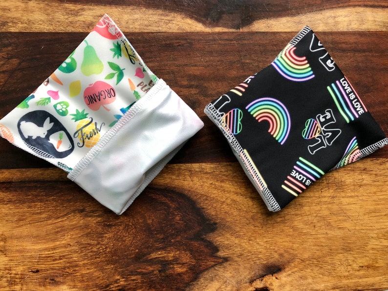 Reusable Snack Bags School Supplies Kids Lunch Bags Reuse Etsy