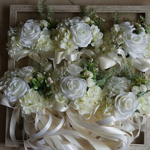 Bruiloft kerkbanken decoratie-zijden bloemen kunstmatige bloemen gangpad kerkbanken decor-kerk bruiloft decoratie-winter bruiloft decoratie