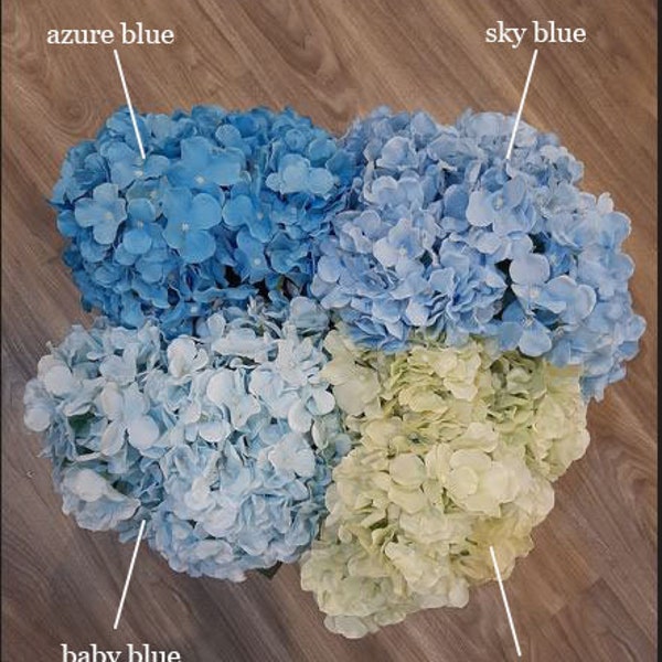 Silk hydrangea flowers, Artificial blooming flowers, Small flowers, Artificial flowers, Faux flowers, Filler