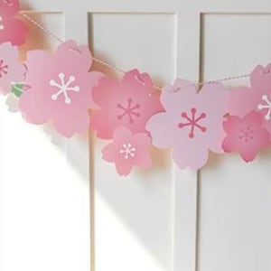 Sakura Kirschblüte Party Banner--Frühlings Party Banner-Birthday Party Banner Dekor