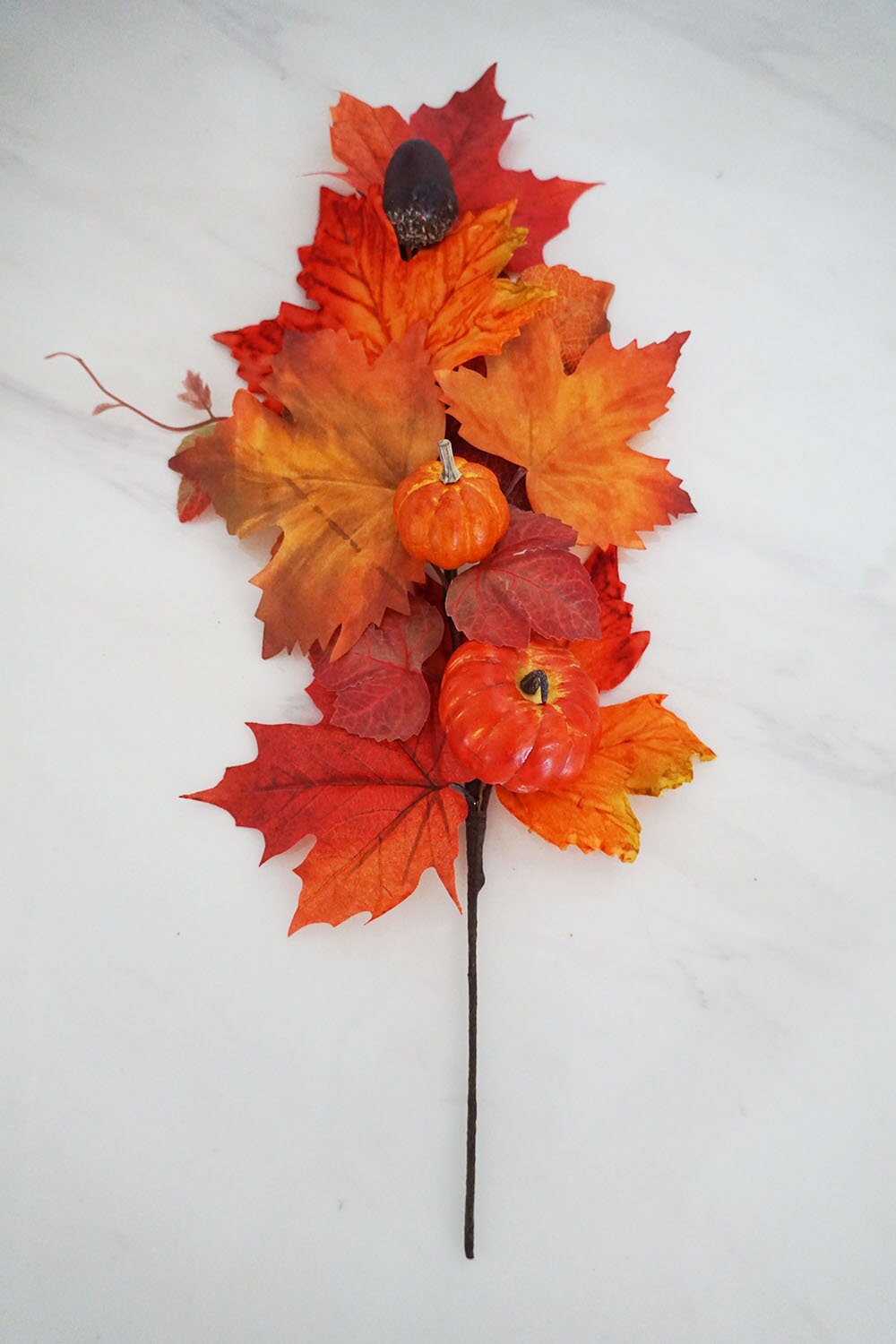 Fiori Finti Autunnali 8 Pezzi: Rami Decorativi In Plastica UV Resistenti, 34 Cm, Per Interni Ed Esterni