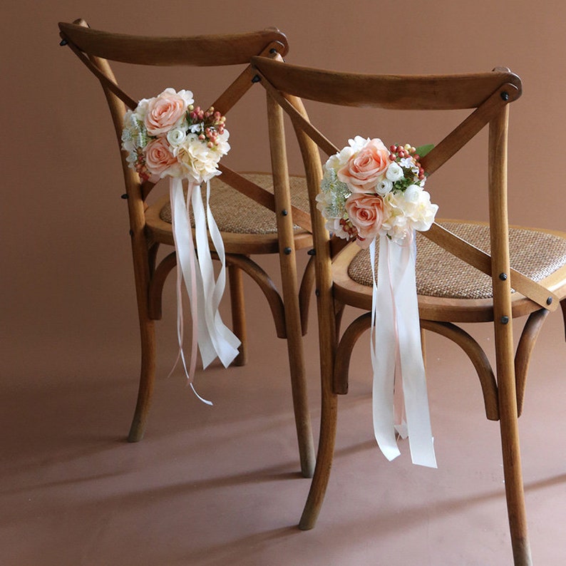 Silk Flowers Aisle Pews Decorartificial Floral Aisle Church Etsy