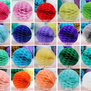 Geassorteerde kleuren Honingraatballen DHZ-decoratie Feestpakket (10/20/30 stuks)-Feestdecor-Feestbenodigdheden