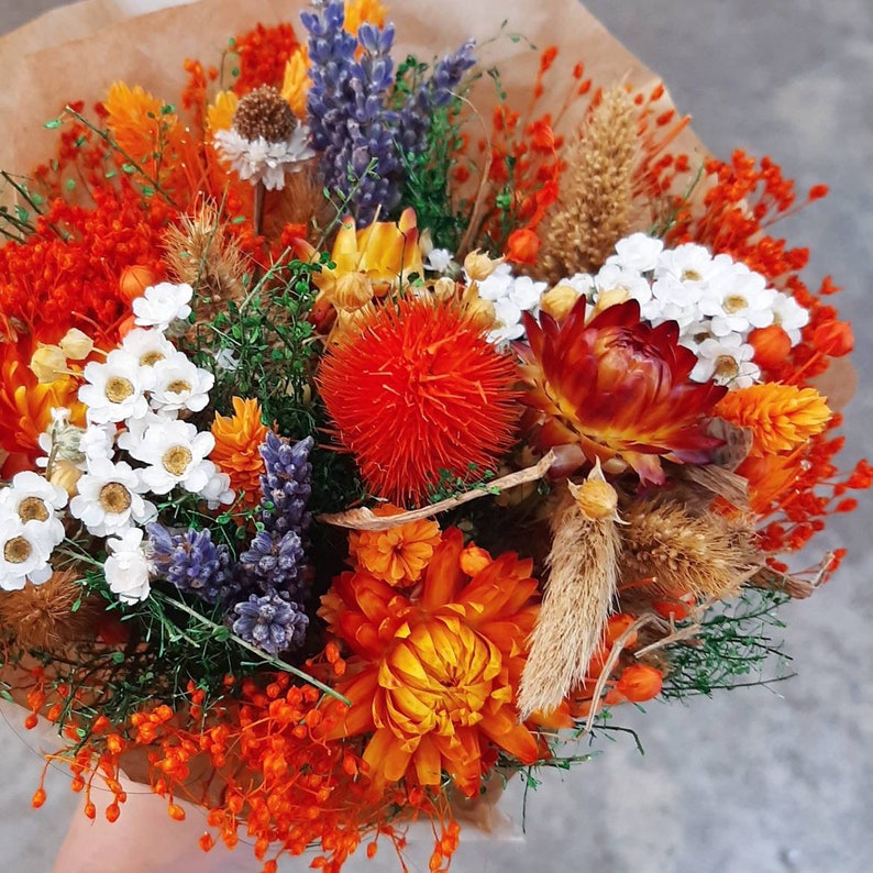 Dried Flowers Bouquetdried Flowers Etsy