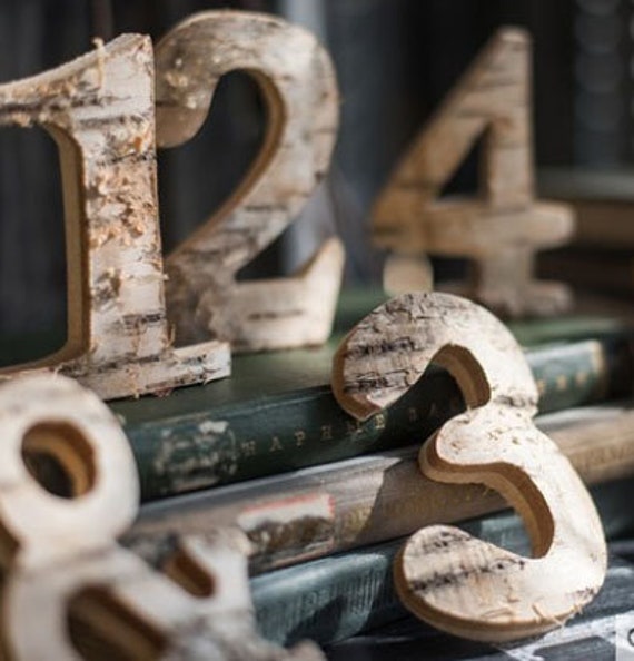 Rustic Table Numberswooden Table Numbers for Weddingswedding Etsy
