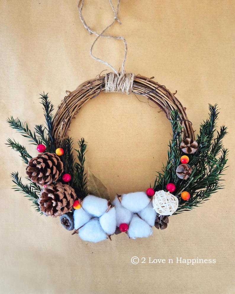 Make your own Christmas wreath-Christmas Wreath Making Kit-Do It Yourself Christmas Starter Kit-Seasonal Decor image 1