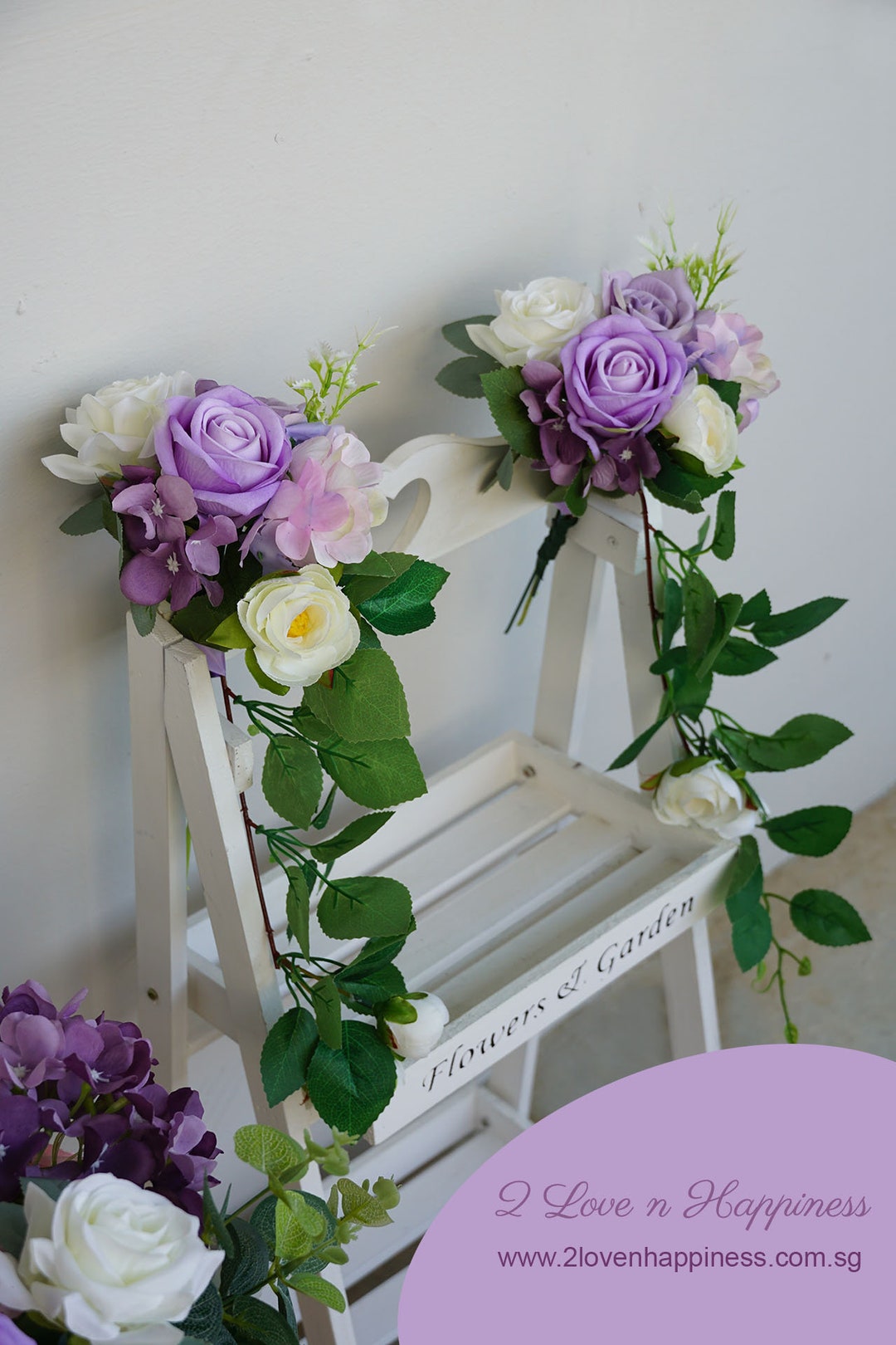 Silk Flowers Aisle Pews Decorartificial Floral Aisle Church Pews Decordiy Wedding Supplies