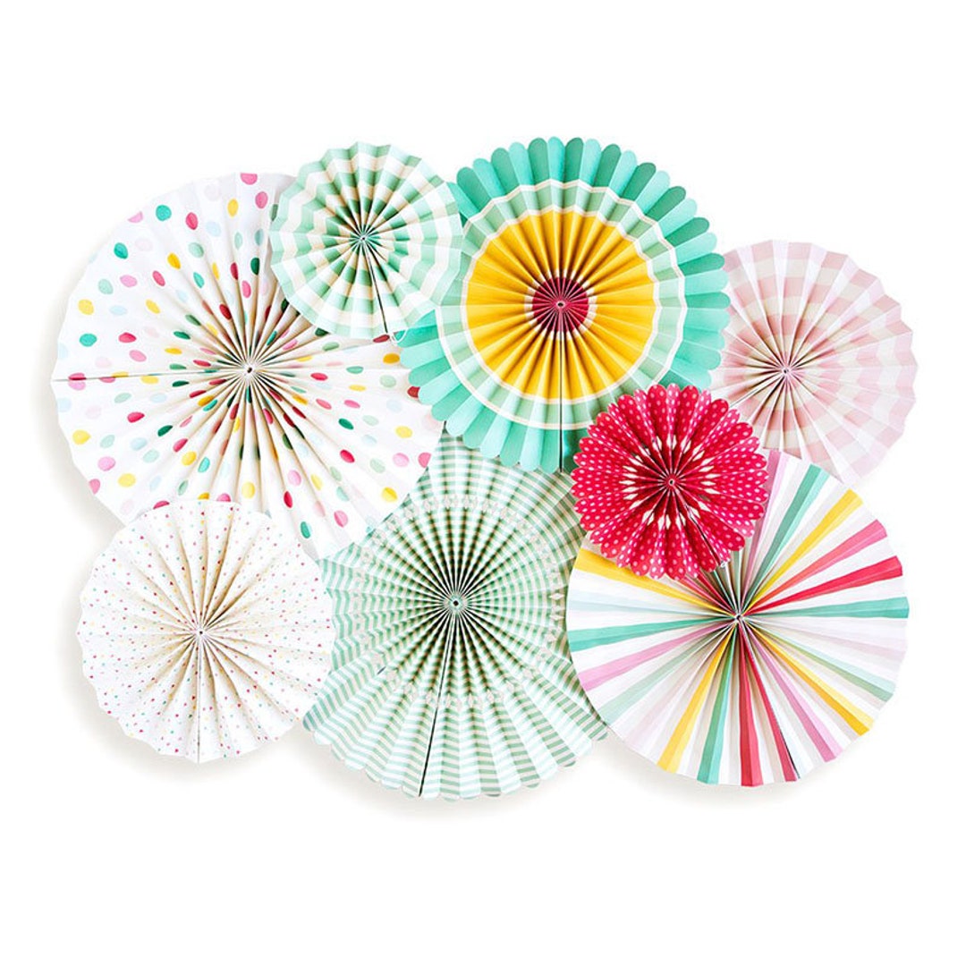 Paper Party Fans Backdrop Decorbirthday Backdropbridal Shower
