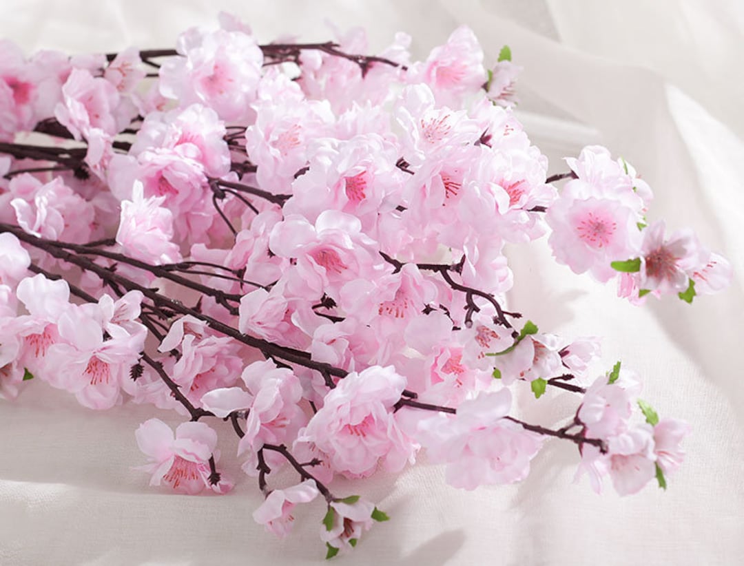 Artificial Cherry Blossom Flowersfaux Cherry Blossom Flowerscherry Blossoms Home Decorsakura