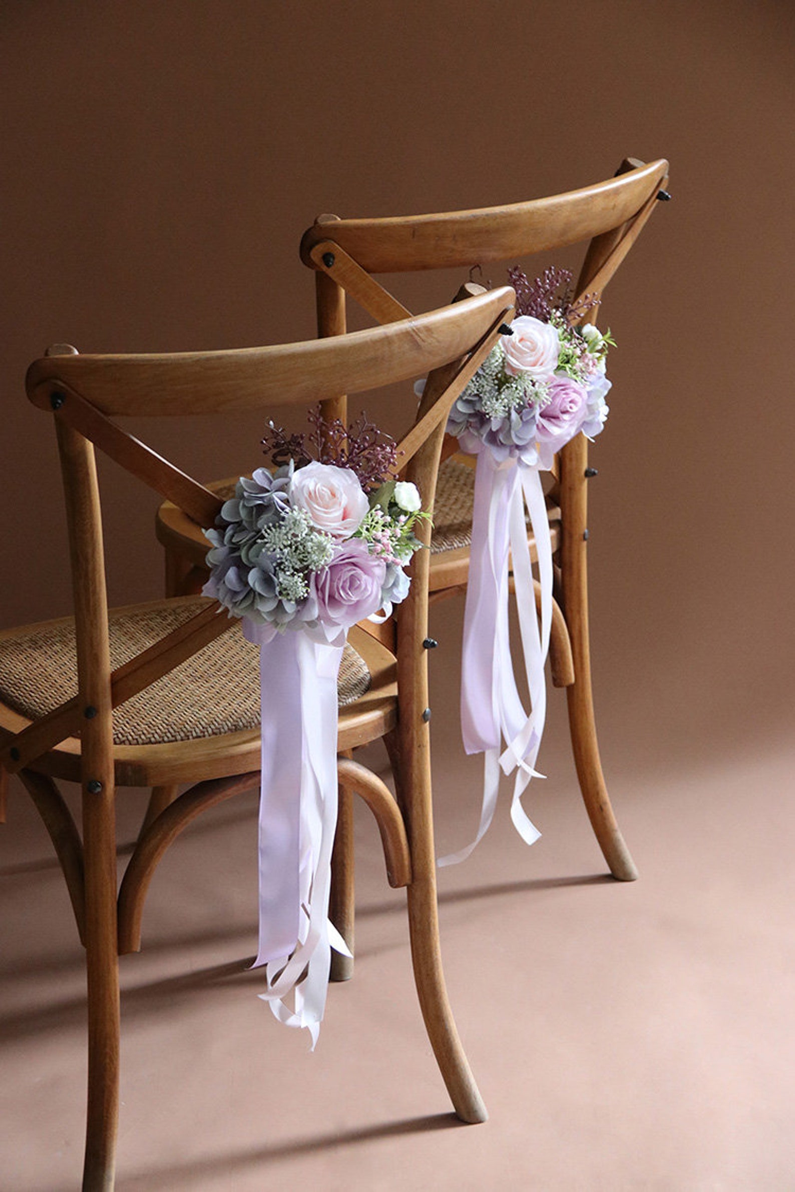 Silk Flowers Aisle Pews Decorartificial Floral Aisle Church Etsy